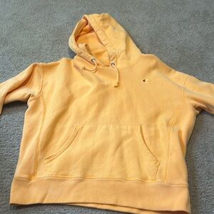 orange champion hoodie